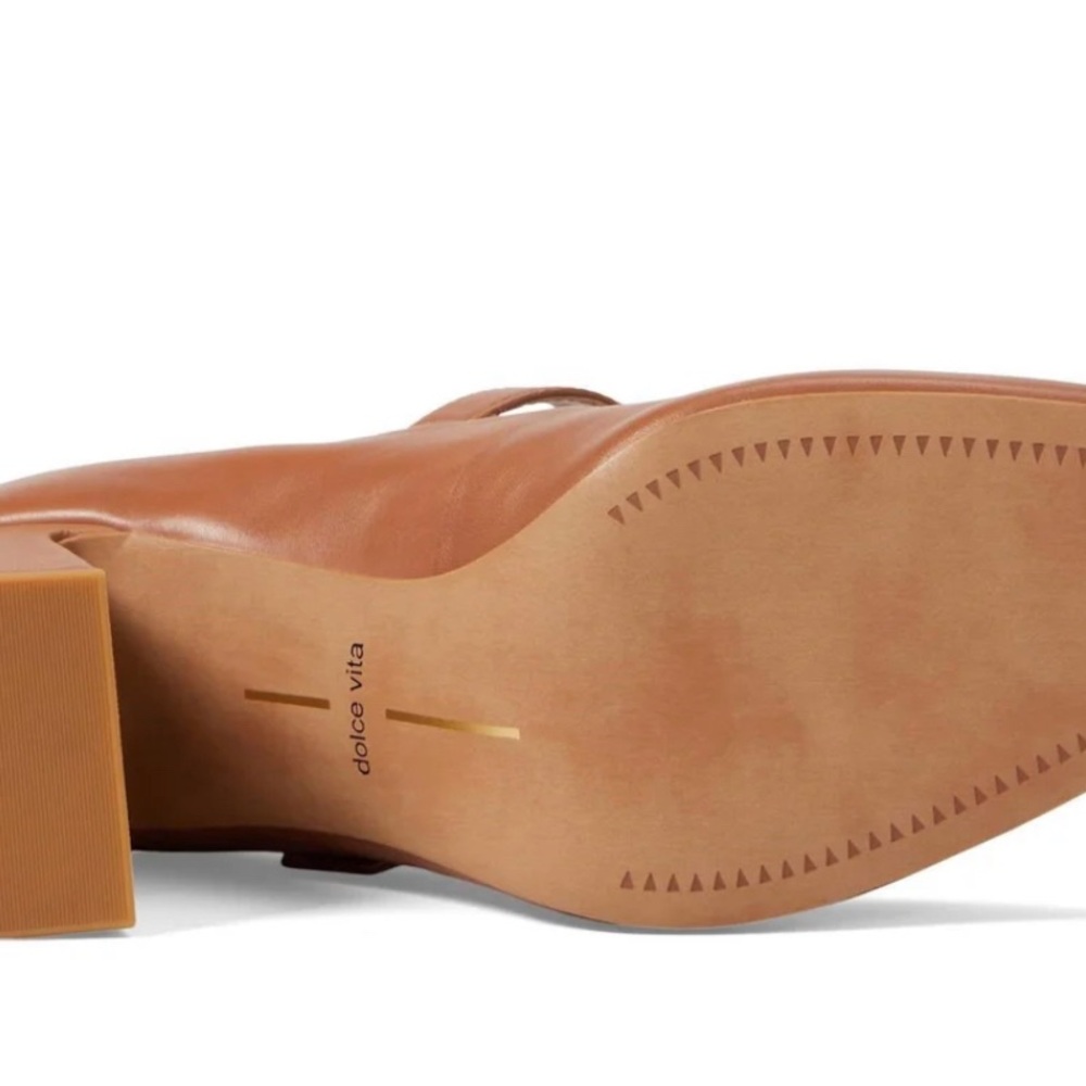 NEW Dolce Vita Women's Lakota Mary Jane Shoes in Caramel - Picture 3 of 9